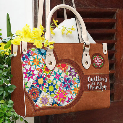  Leather Bag Quilting is my therapy