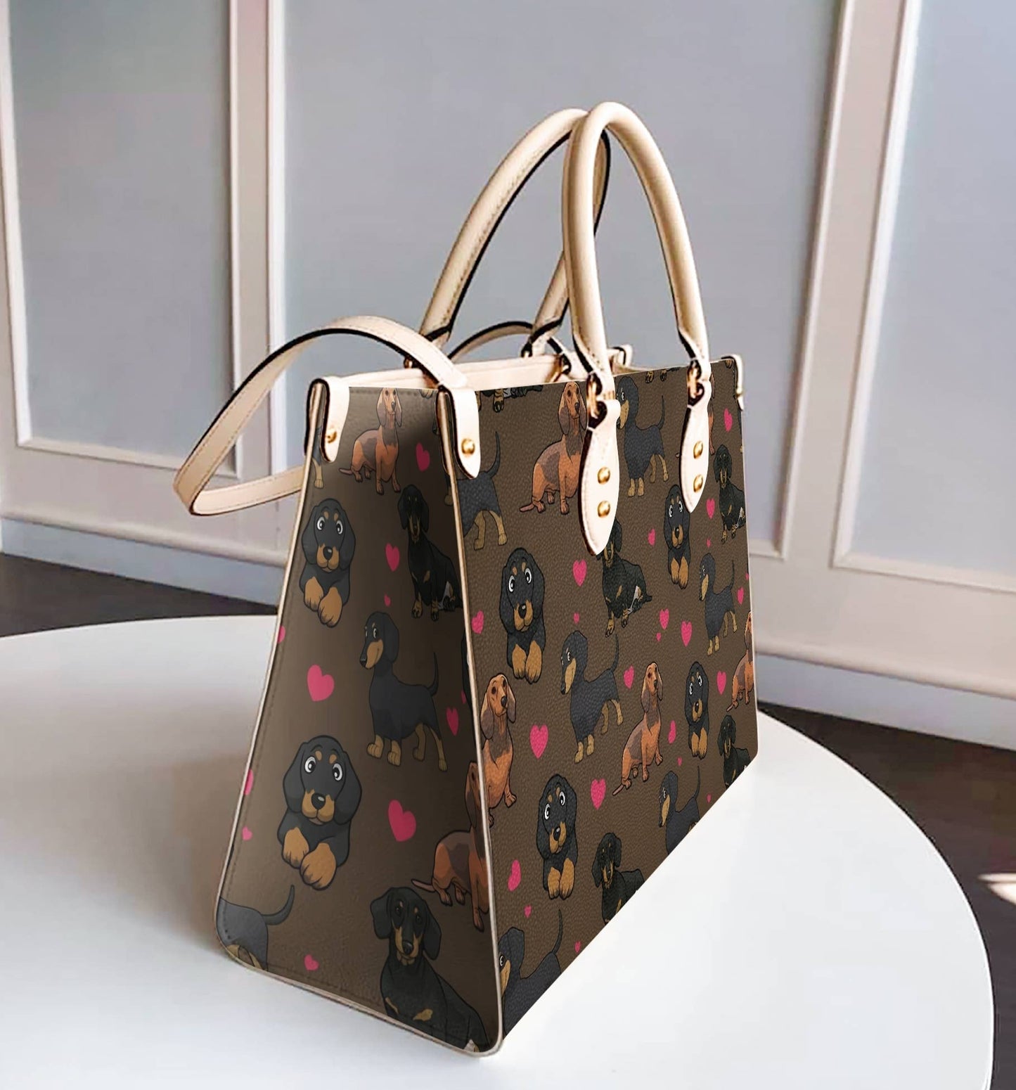  Leather Bag Dog Leather Bag Lovely Dachshunds