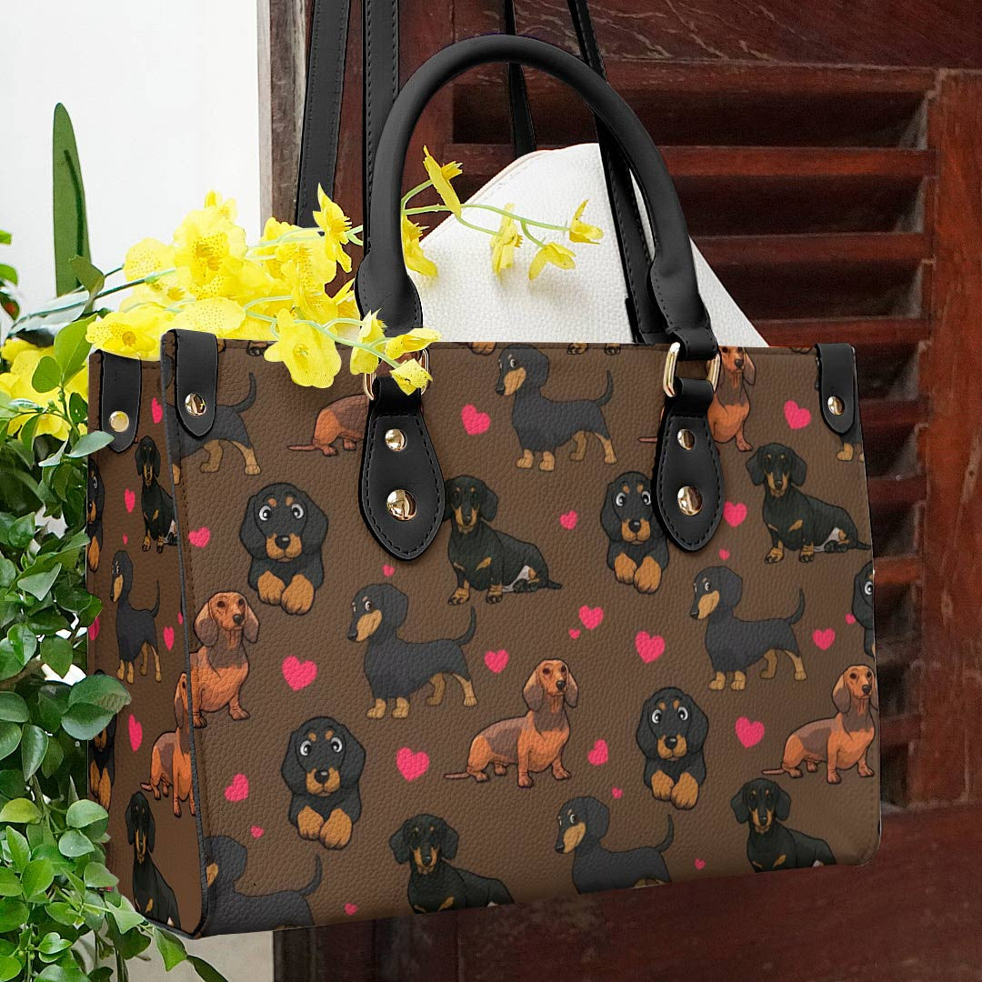  Leather Bag Dog Leather Bag Lovely Dachshunds