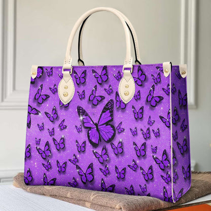  Leather Bag Butterfly Leather Bag Purple Butterfly