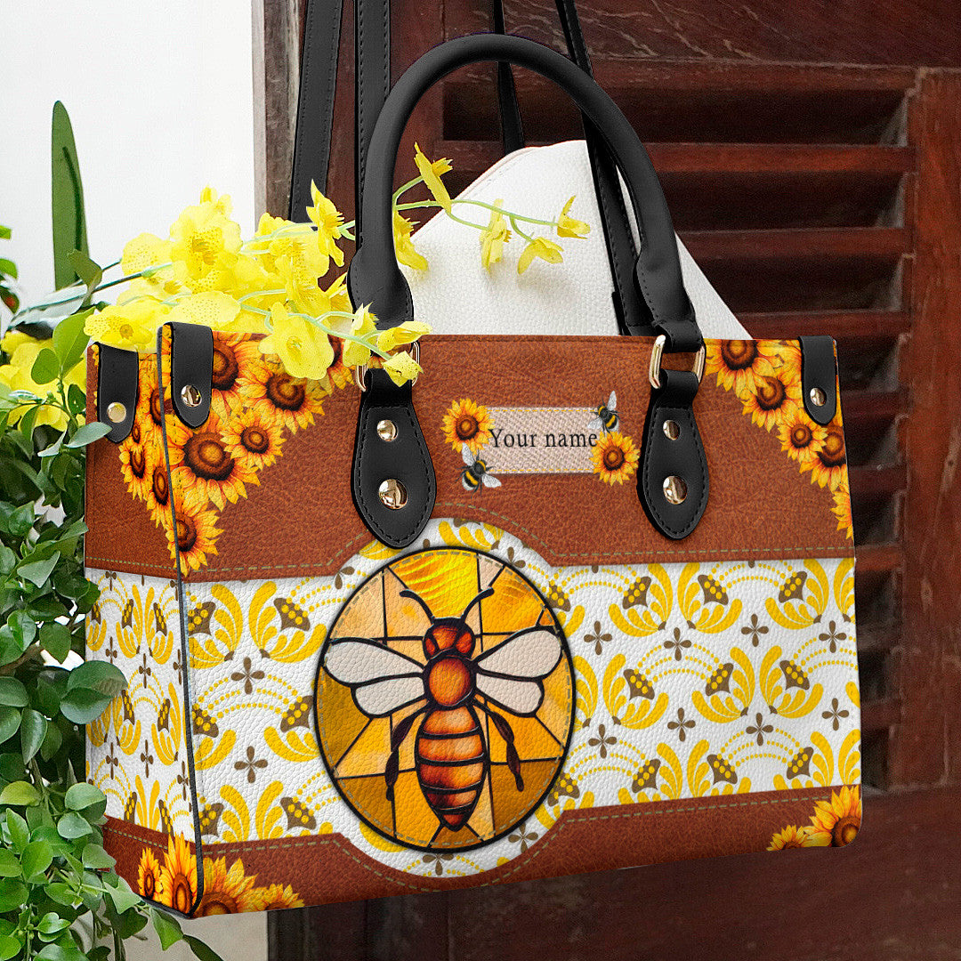  Leather Bag Bee Sunshine