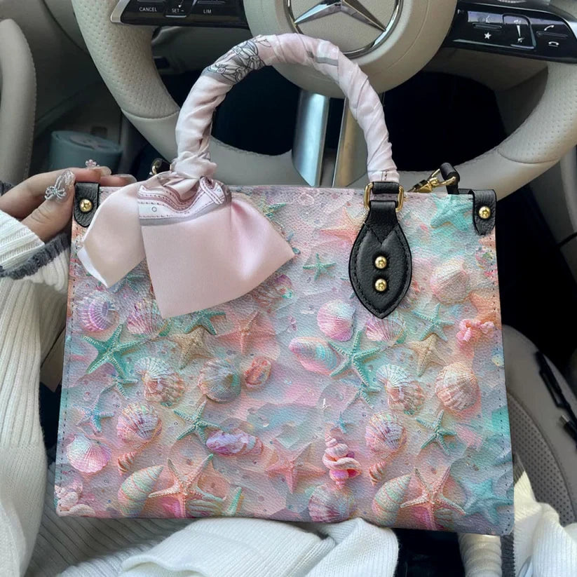Coastal Shell Leather Bag