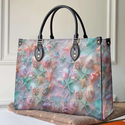 Coastal Shell Leather Bag