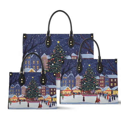 Christmas Market Leather Bag