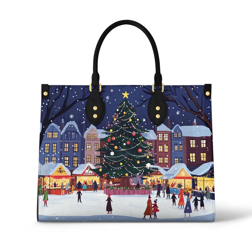 Christmas Market Leather Bag