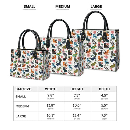 Cat Playful Paws Leather Bag