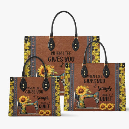 Quilting Make A Quilt Leather Bag