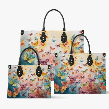 Traditional Colorful Butterfly Leather Bag