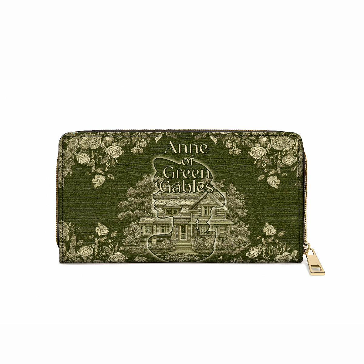  Leather Clutch Purse With Wristlet Strap Handle Green Gables Dreamer