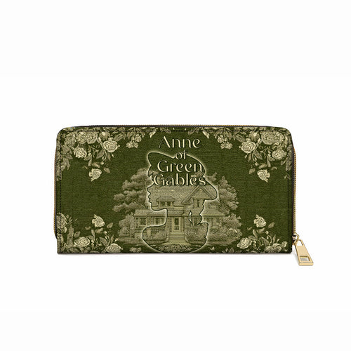  Leather Clutch Purse With Wristlet Strap Handle Green Gables Dreamer