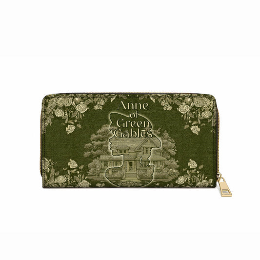  Leather Clutch Purse With Wristlet Strap Handle Green Gables Dreamer