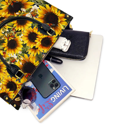  Leather Bag Shine Gorgeous Sunflower