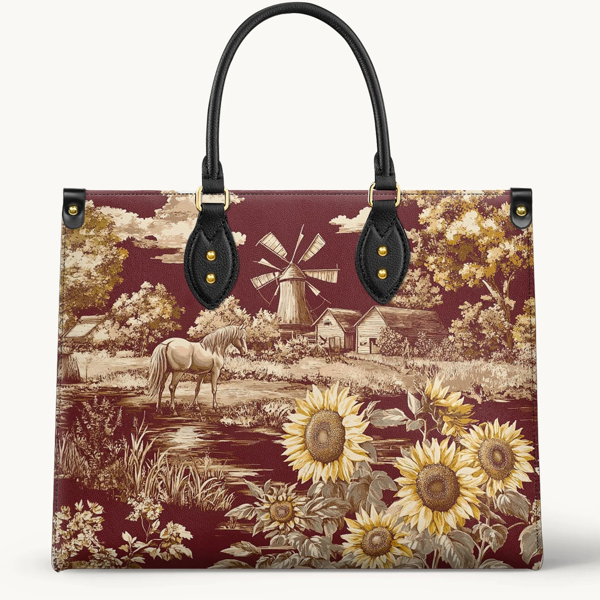 Rustic Bloom Leather Bag