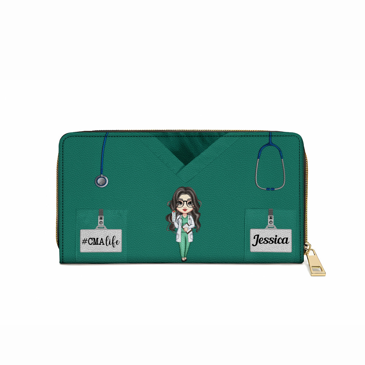  Because Your Life Is Worth My Time - Personalized Wallet