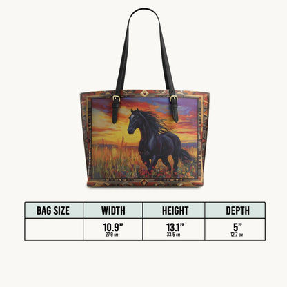  Wildfire Run Leather Tote Bag