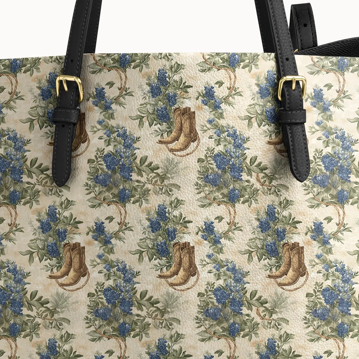  Texan Bloom Leather Tote Bag