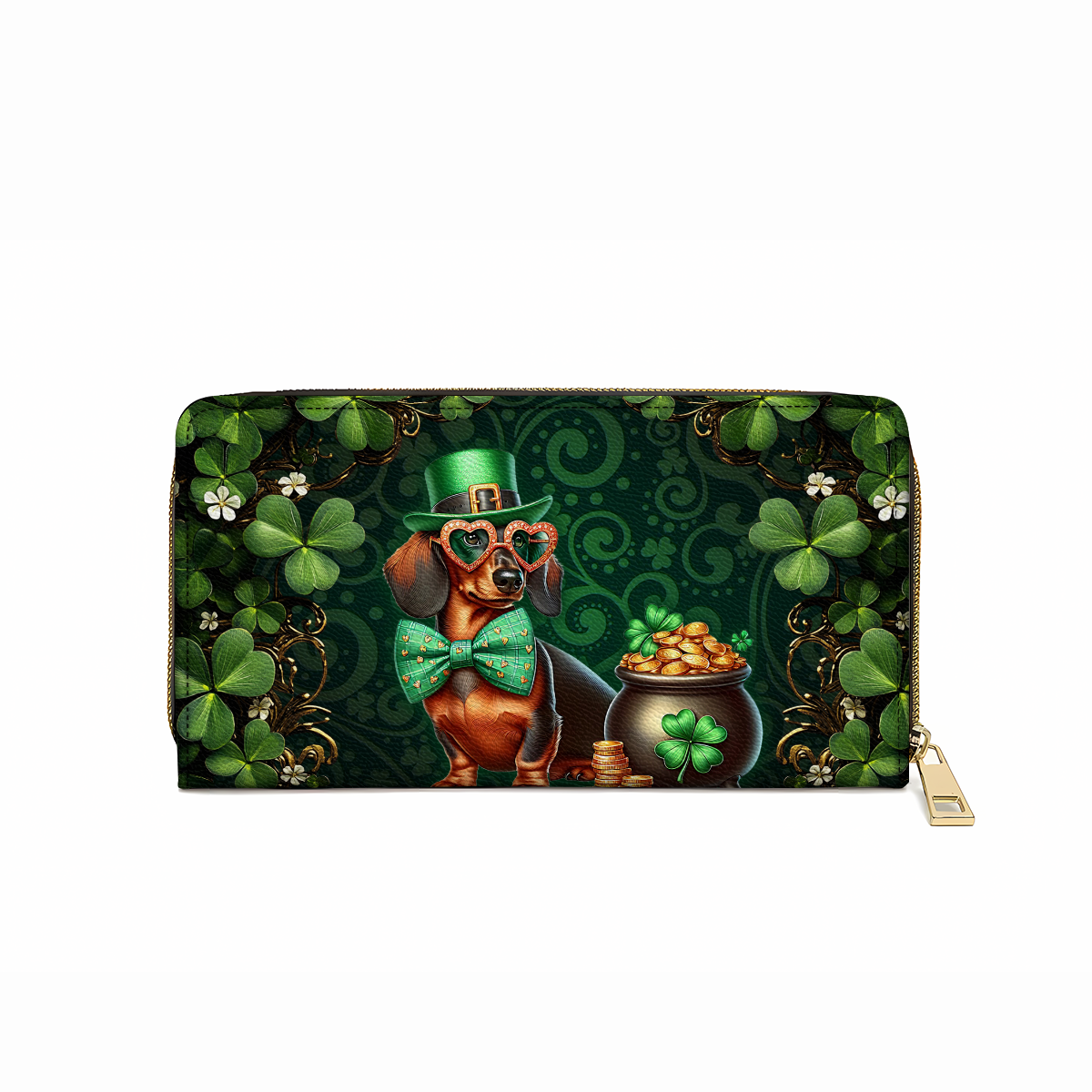  Leather Clutch Purse With Wristlet Strap Handle Lucky Doxie