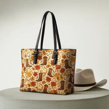  Blossom Boots Leather Tote Bag