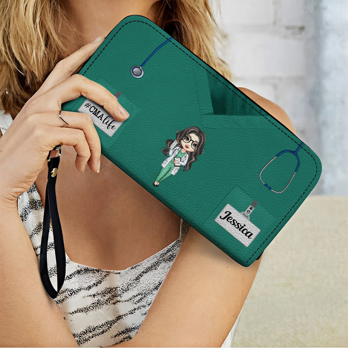  Because Your Life Is Worth My Time - Personalized Wallet