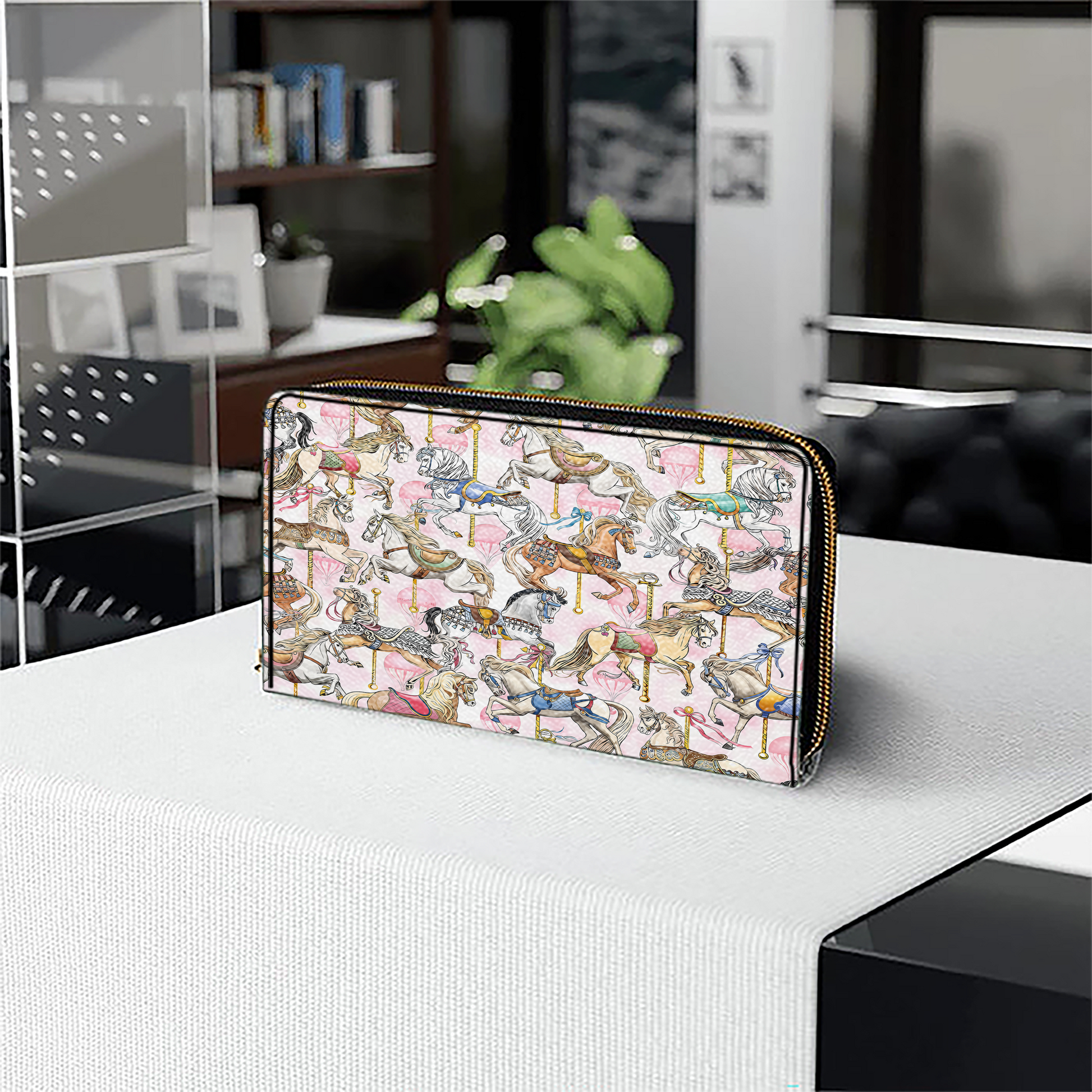  Leather Clutch Purse With Wristlet Strap Handle Carousel Elegance