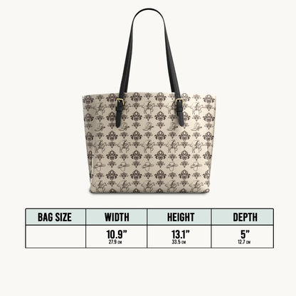  Cowboy Toile Leather Tote Bag