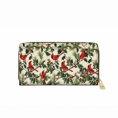  Leather Clutch Purse With Wristlet Strap Handle Cardinal Bliss