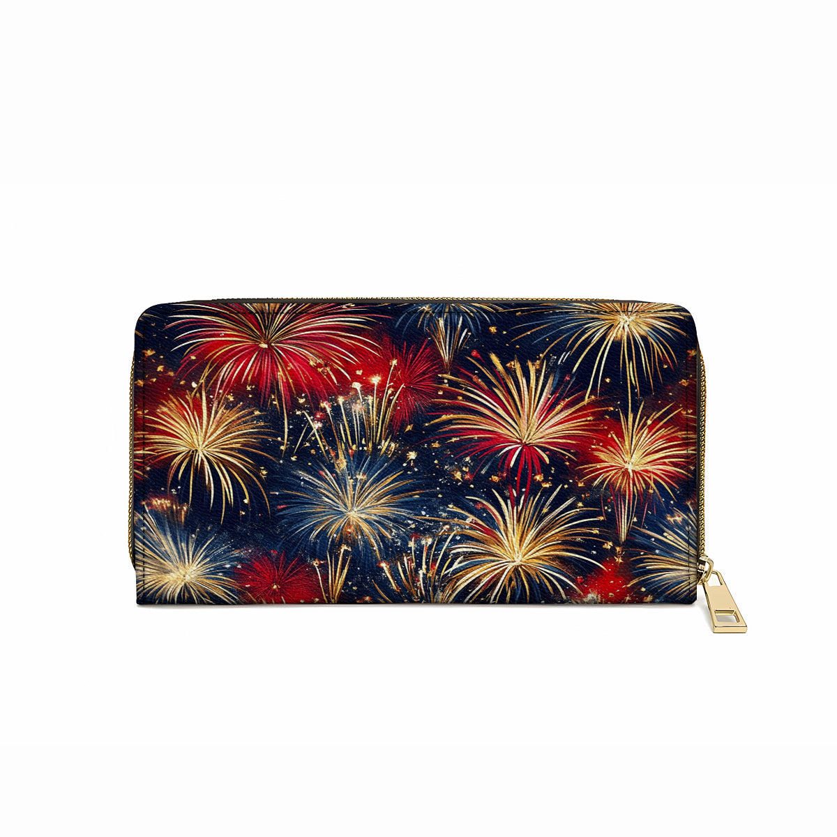  Leather Clutch Purse With Wristlet Strap Handle Firework Glam