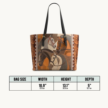  Bridle & Burnt Clay Leather Tote Bag