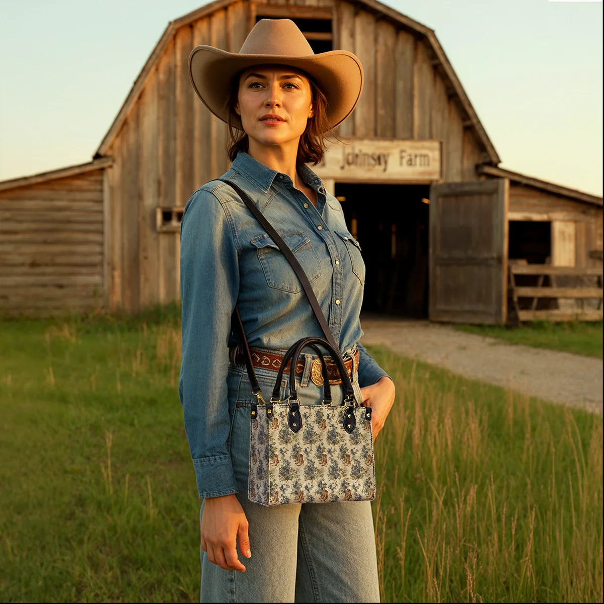  Texan Bloom Leather Bag