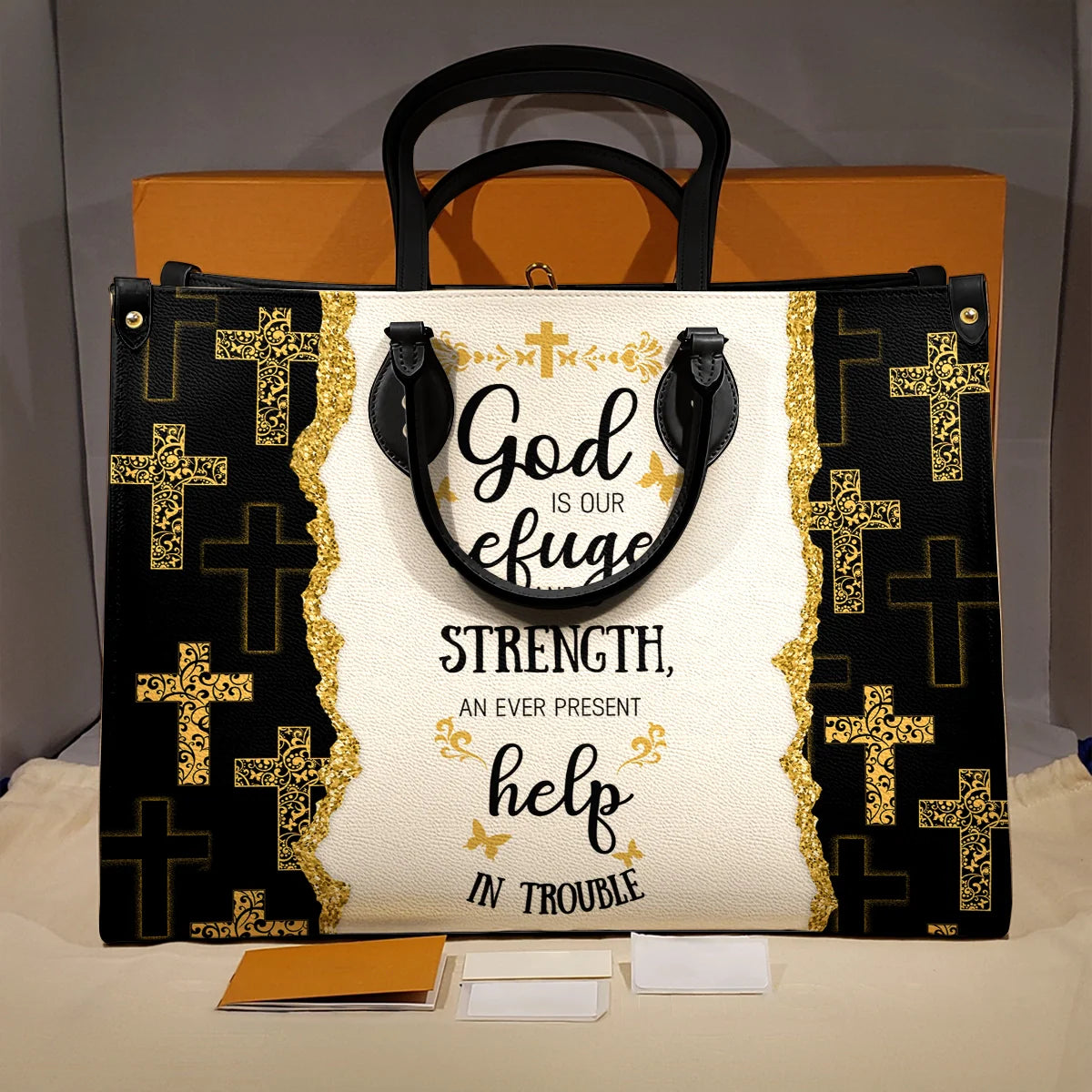  Leather Bag God Is Strength