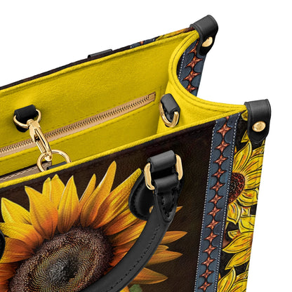  Leather Bag Sunflower Faith Hope