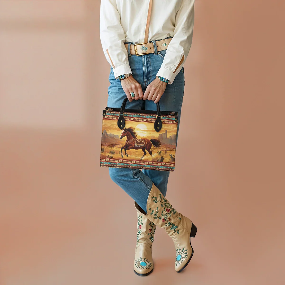  Spirit Horse Leather Bag
