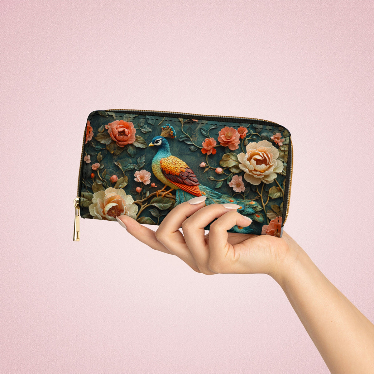  Leather Clutch Purse With Wristlet Strap Handle Timeless Splendor