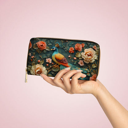  Leather Clutch Purse With Wristlet Strap Handle Timeless Splendor