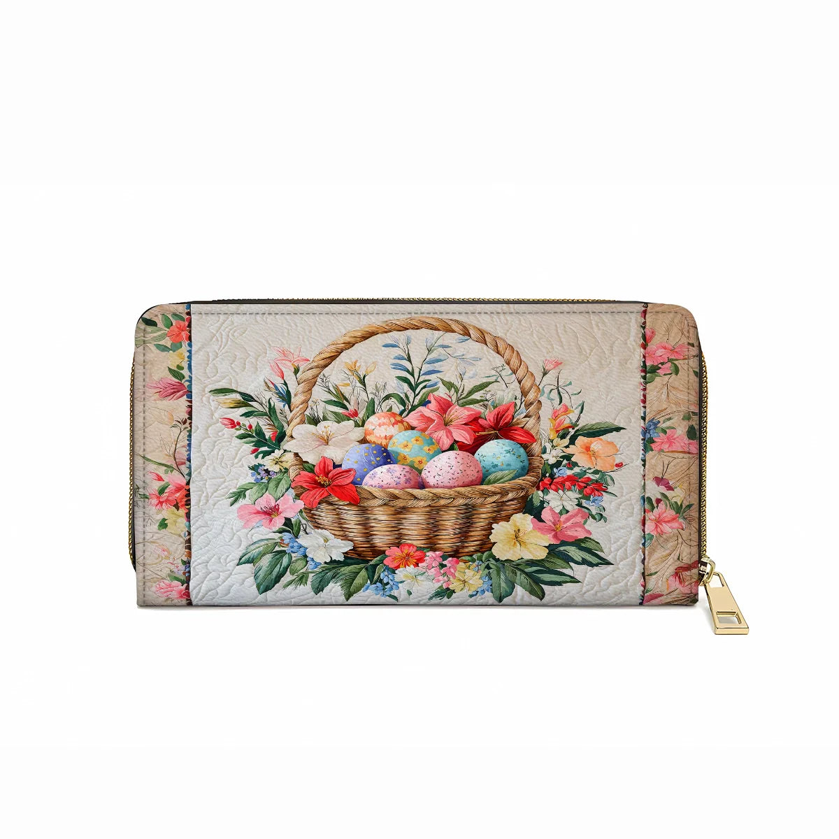  Leather Clutch Purse With Wristlet Strap Handle Easter Basket Bliss