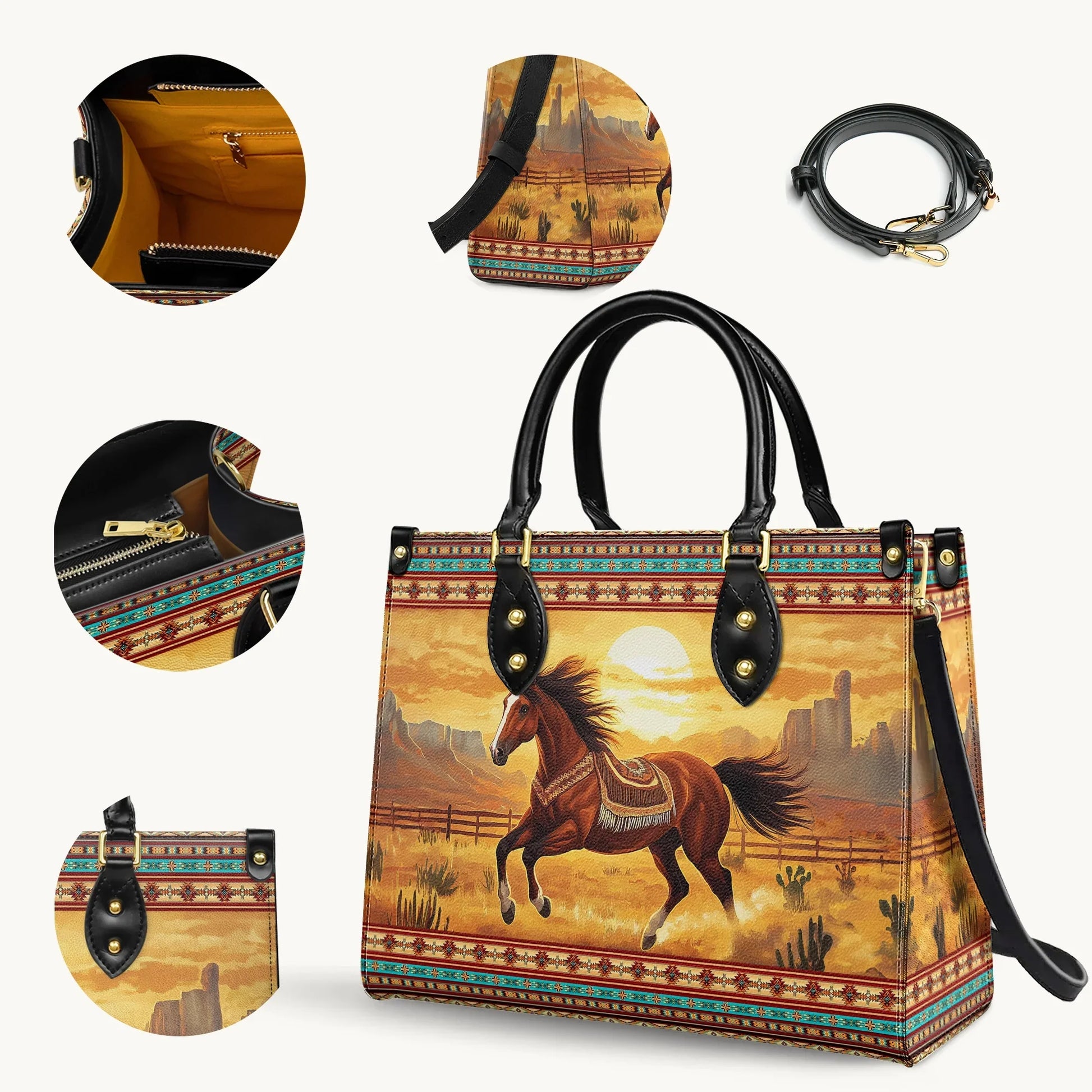  Spirit Horse Leather Bag