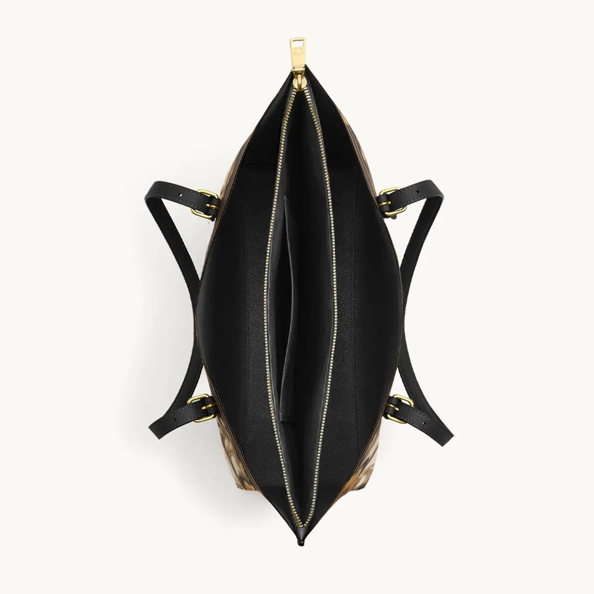  Golden Horse Harmony Leather Tote Bag