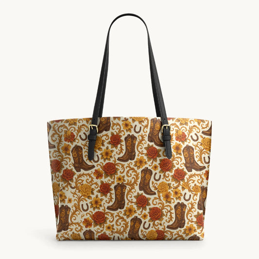  Blossom Boots Leather Tote Bag