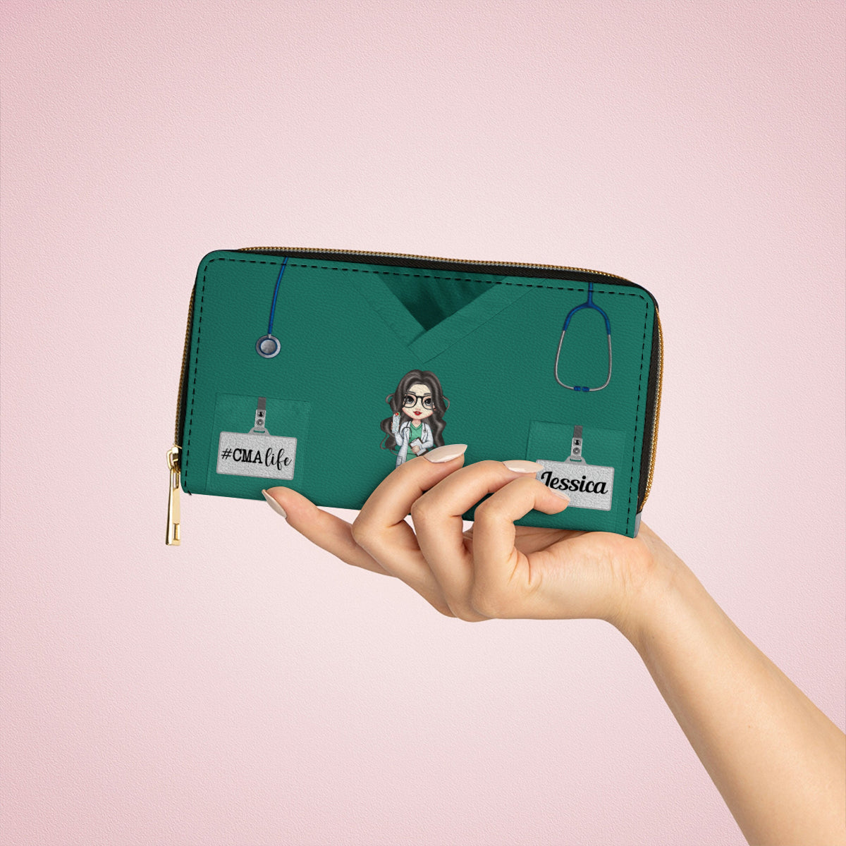  Because Your Life Is Worth My Time - Personalized Wallet