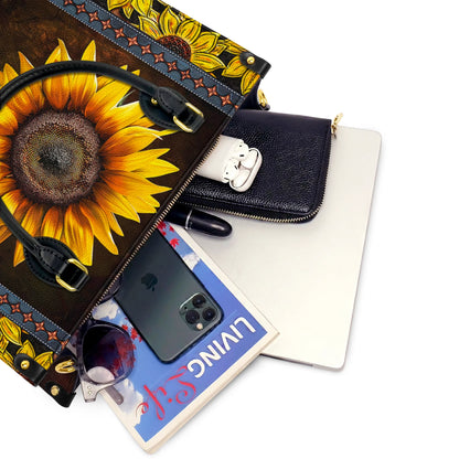  Leather Bag Sunflower Faith Hope