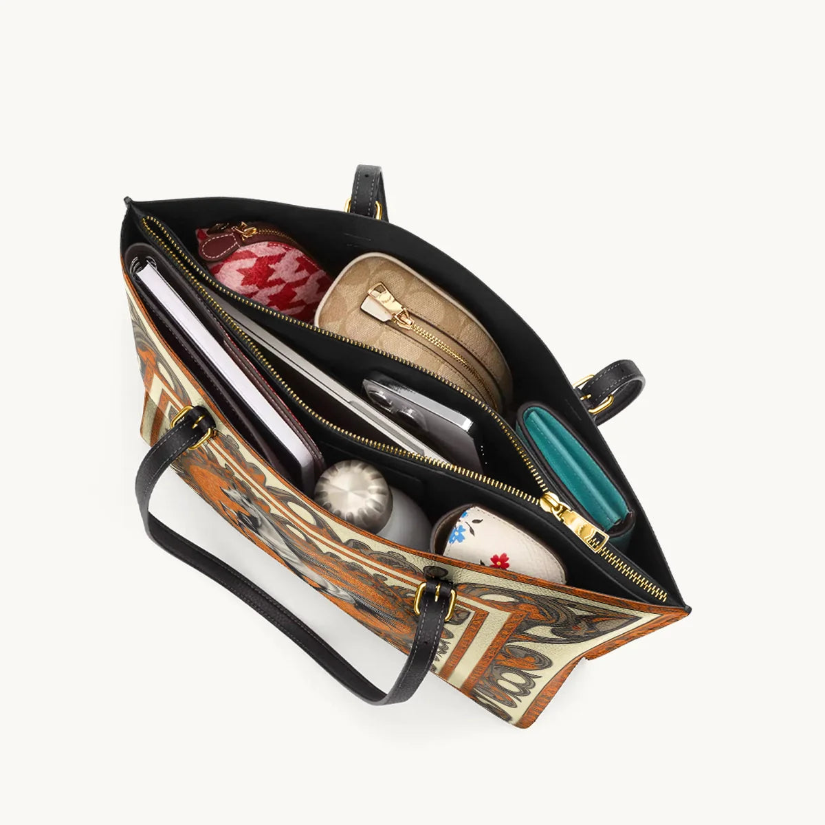 Amber Gallop Leather Tote Bag