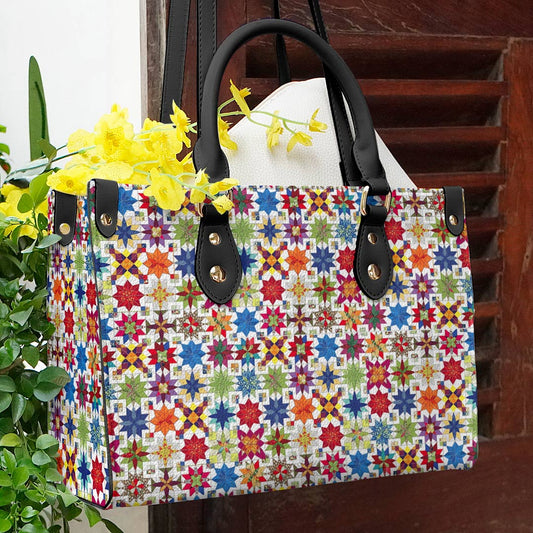  Leather Bag Quilting Leather Bag Traditional Quilting Blocks MS