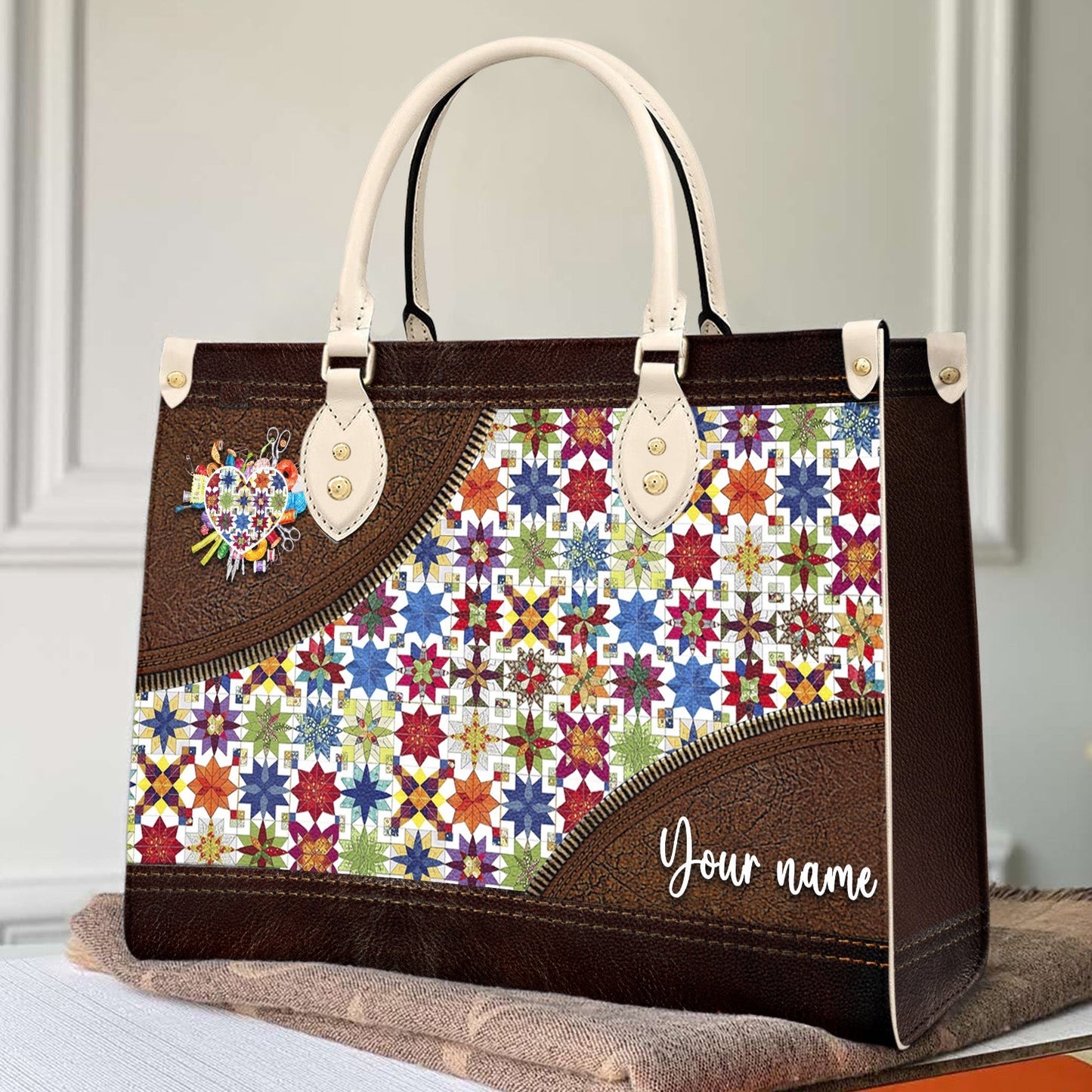  Leather Bag Traditional Quilting Blocks MS 2