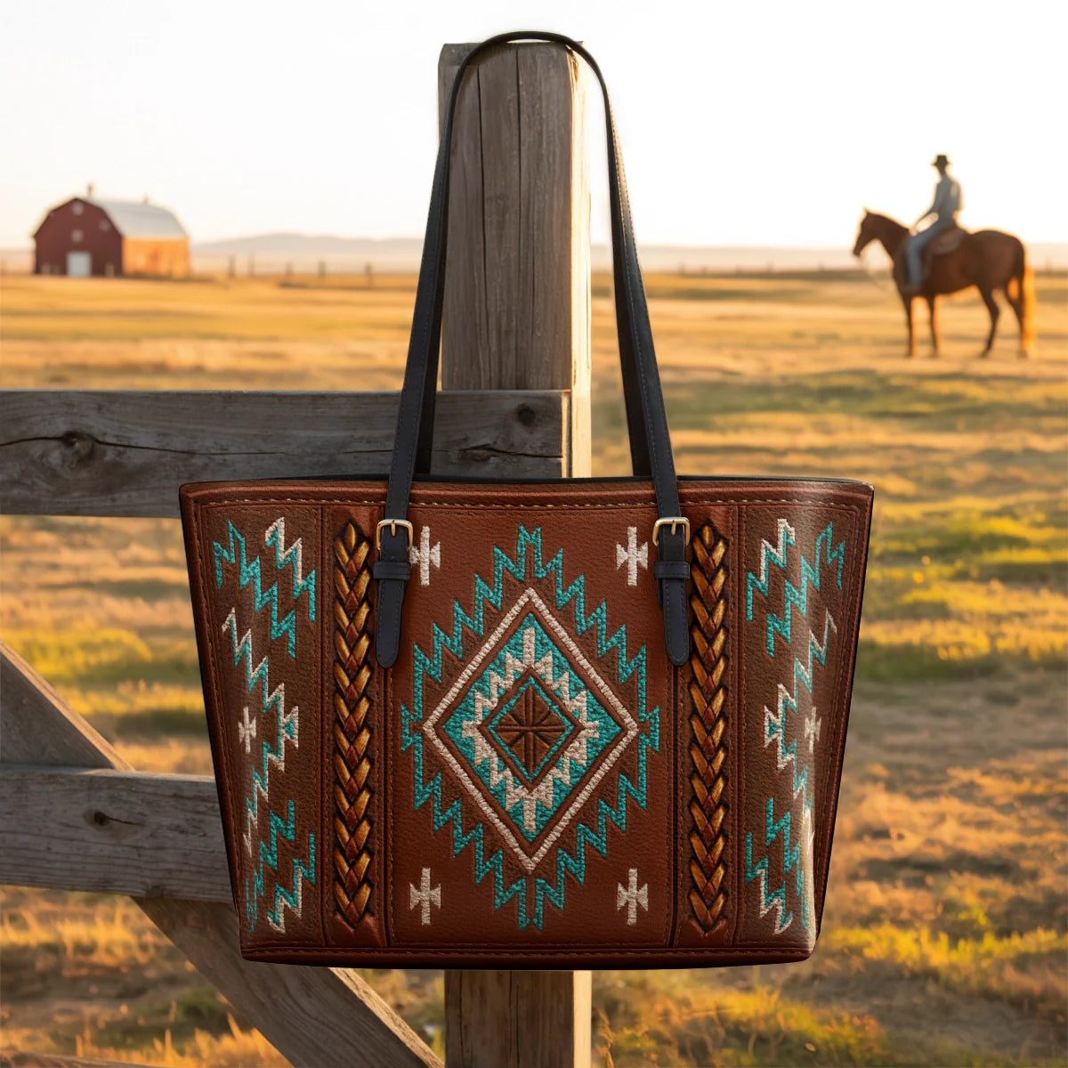  Sundance Echo Leather Tote Bag