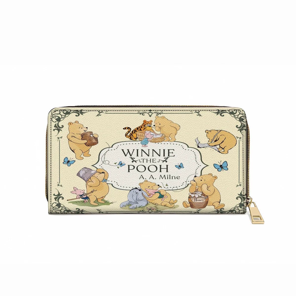  Leather Clutch Purse With Wristlet Strap Handle Winnie?s Classic Charm