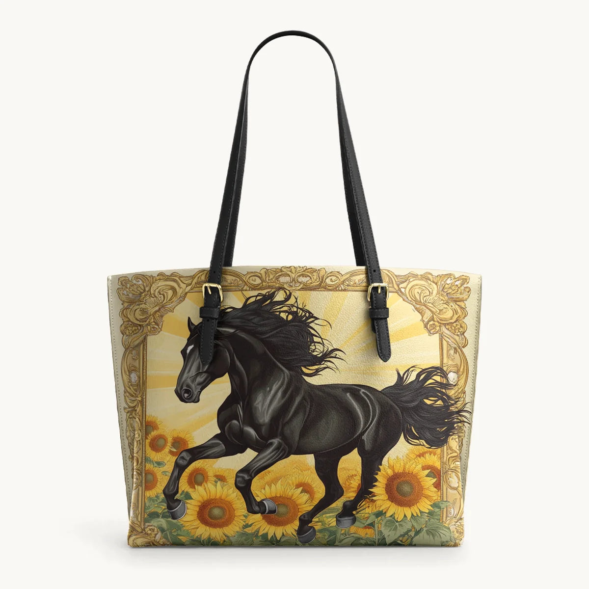  Sunfire Gallop Leather Tote Bag