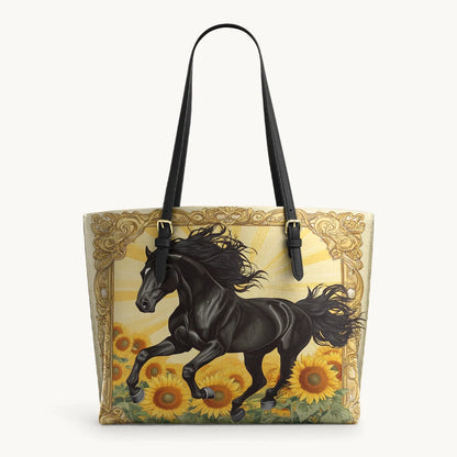  Sunfire Gallop Leather Tote Bag