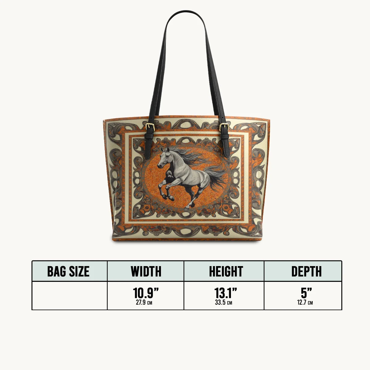  Amber Gallop Leather Tote Bag
