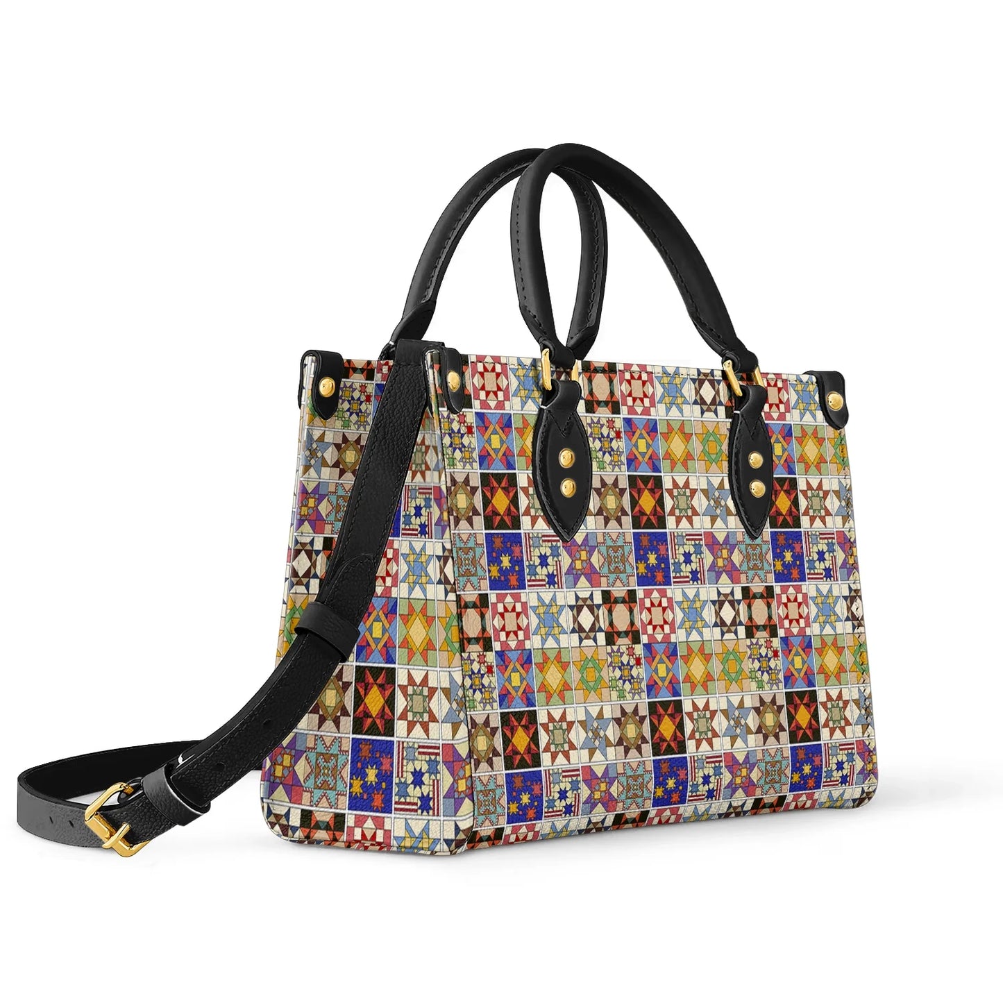  Leather Bag Star Quilting Block
