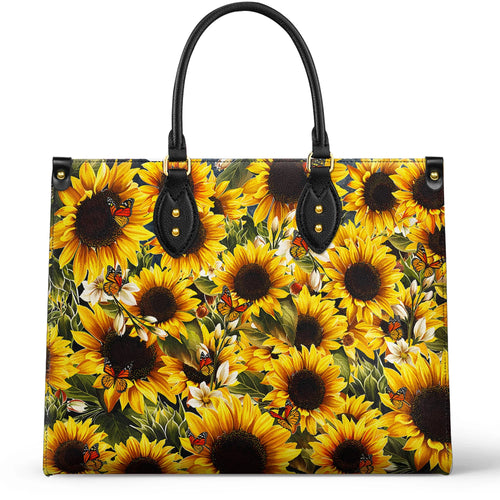  Leather Bag Shine Gorgeous Sunflower